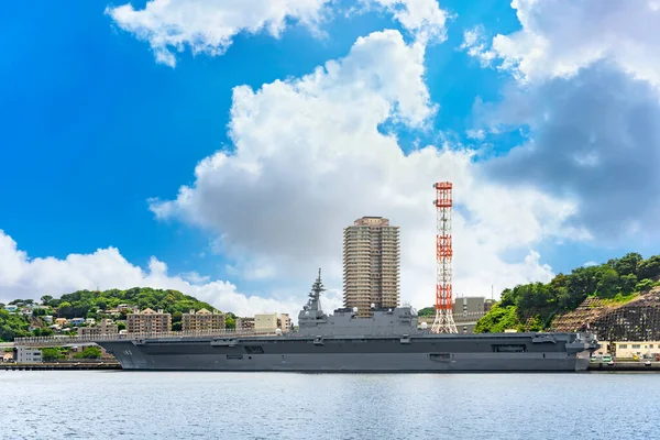 Yokosuka Japón Julio 2020 Vista Panorámica Del Destructor Japonés Izumo — Foto de Stock