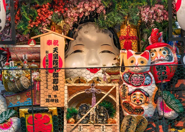 Asakusa Japonsko Listopad 2019 Detailní Záběr Obřího Engi Kumada Aneb — Stock fotografie