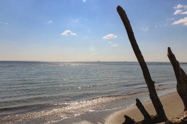 Parlak gün ışığı yaz deniz manzarası