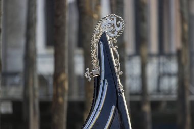 Gondol ayrıntılı olarak arka plan bulanık