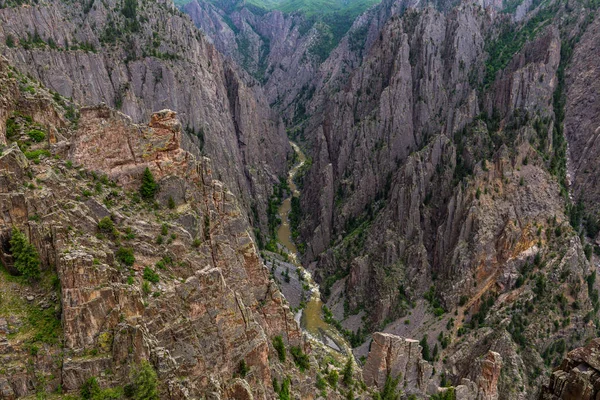 Колінах Верблюда Виходять Чорний Каньйон Gunnison Національний Парк Штат Колорадо — стокове фото