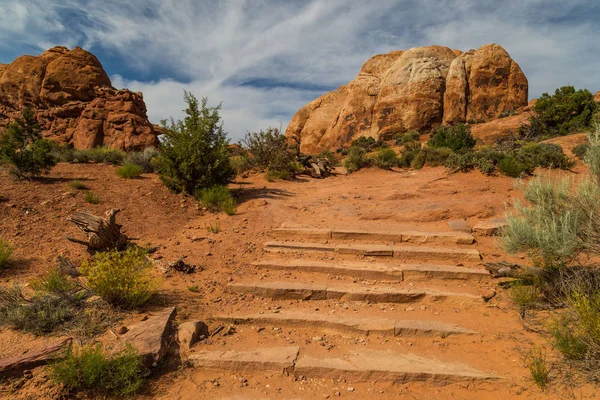 Skyline Arch Trail Arches Nasjonalpark Utah royaltyfrie gratis stockfoto