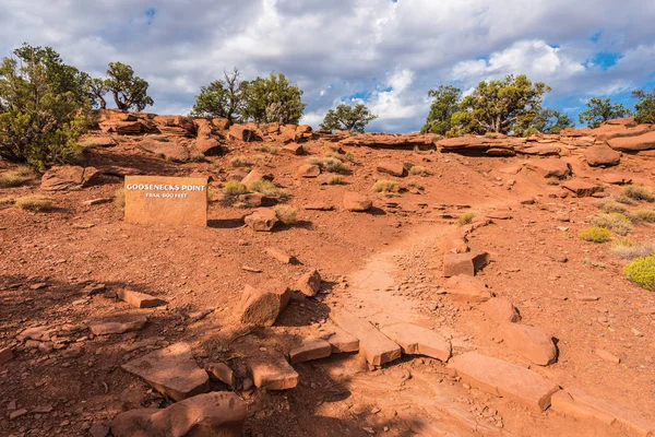 Goosenecks Point Trail Capitol Reefin Kansallispuisto Utah tekijänoikeusvapaita kuvapankkikuvia