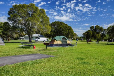 Flamingo kamp Florida Everglades Ulusal Parkı içinde
