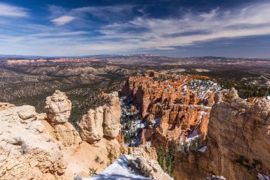 Gökkuşağı noktası Bryce Canyon Milli Parkı'nda Utah