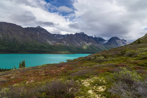 Upper Twin Lake Clark Nationaal Park Lake Alaska — Stockfoto