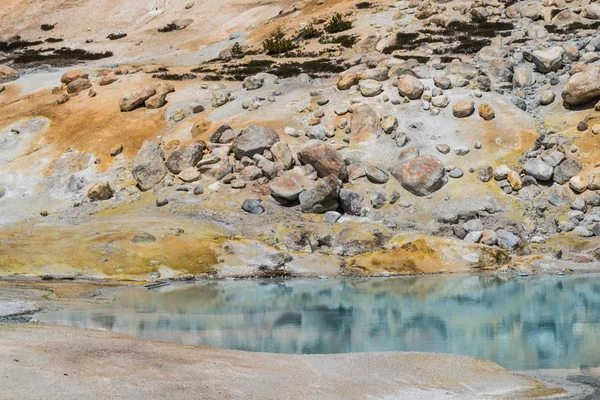 Bumpass Hell Lassen Volcanic National Park California Stock Photo