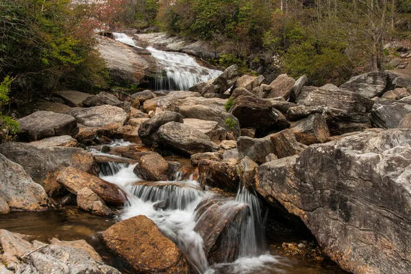 Tweede Watervallen Buurt Van Blue Ridge Parkway North Carolina — Stockfoto