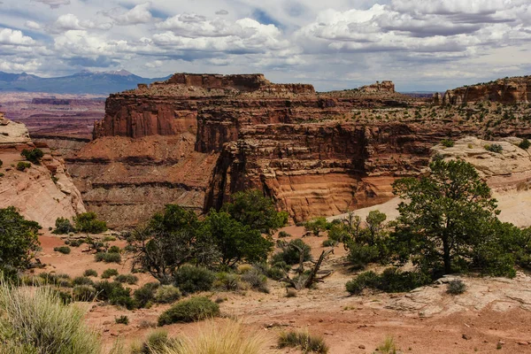 Shafer Canyon Viewpoint Canyonlands National Park Utah Stock Picture