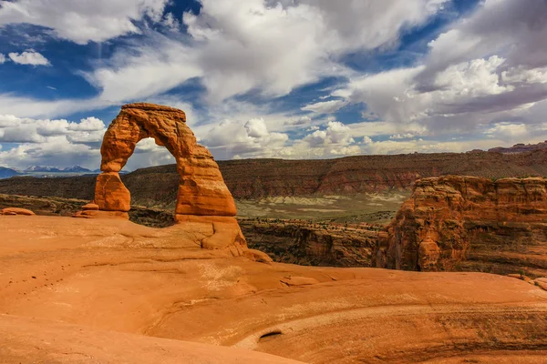 Delikate Arch Arches Nasjonalpark Utah stockfoto