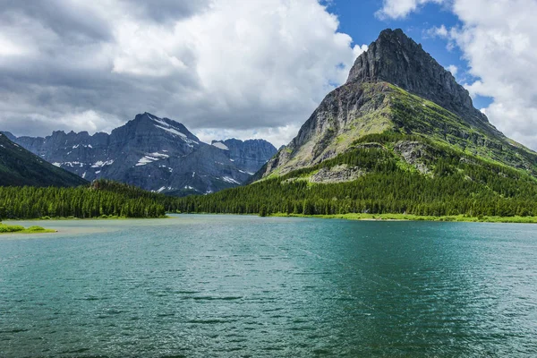 Swiftcurrent Lake Glacier National Park Montana — Stockfoto