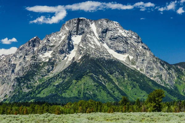 Mount Moran Turnout Grand Teton National Park Wyoming — Stock Photo, Image