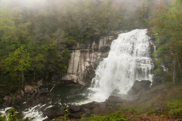 Rainbow Falls Dans Forêt Nationale Pisgah Caroline Nord — Photo