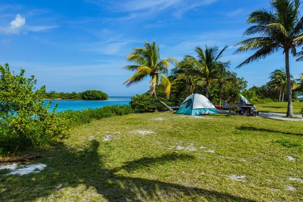 Camping Boca Chita Key Dans Parc National Biscayne Floride — Photo