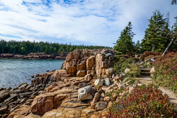 Ship Harbor Acadia National Park Maine Stock Image