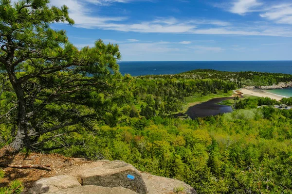 Szlak Beehive w parku narodowym Acadia w stanie Maine w Stanach Zjednoczonych — Zdjęcie stockowe