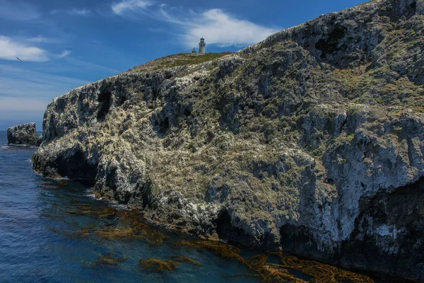 Mercusuar Anacapa di Taman Nasional Kepulauan Channel di California, Amerika Serikat Stok Gambar