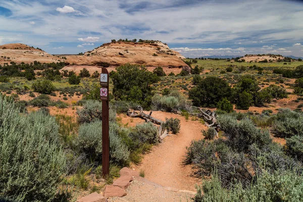 Aztec Butte Trail in Canyonlands National Park in Utah, United States Royalty Free Stock Images