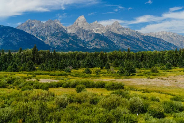 Blacktail Ponds Overlook in Grand Teton National Park in Wyoming, United States — Stock Photo, Image