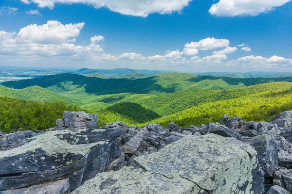 Blackrock Summit in Shenandoah National Park in Virginia, United States Stock Picture