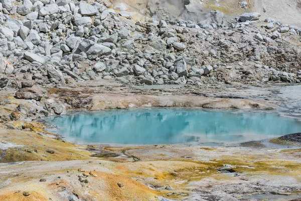 Bumpass Hell in Lassen Volcanic National Park in California, United States Royalty Free Stock Photos