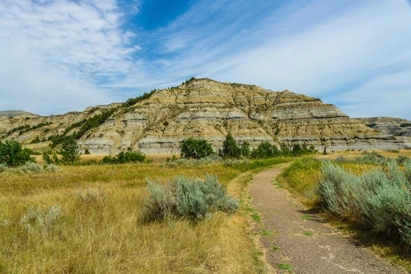 Caprock Coulee Nature Trail in Theodore Roosevelt National Park in North Dakota, United States Royalty Free Stock Photos