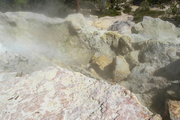 Devil's Kitchen in Lassen Volcanic National Park in California, United States Royalty Free Stock Images