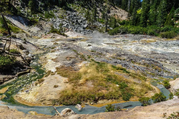 Devil's Kitchen in Lassen Volcanic National Park in California, United States Royalty Free Stock Images