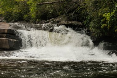 Kuzey Carolina, Amerika Birleşik Devletleri 'nde sakgah Ulusal Ormanı 'nda gizli Falls
