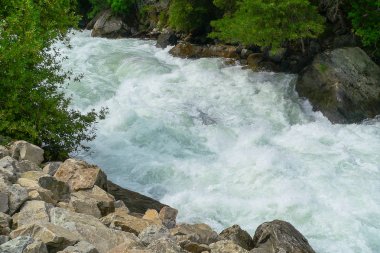 California, Amerika Birleşik Devletleri 'nde Sequoia Ulusal Ormanı 'nda Kings River