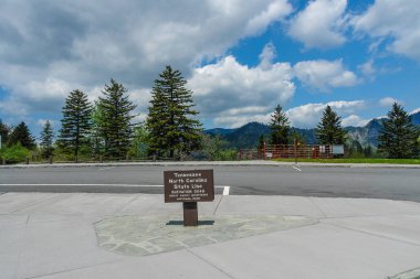New Found Gap büyük Smoky Mountains National Park Tennessee, Amerika Birleşik Devletleri
