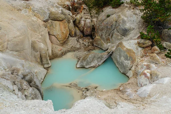 Furacão Vent no Parque Nacional de Yellowstone em Wyoming, Estados Unidos — Fotografia de Stock