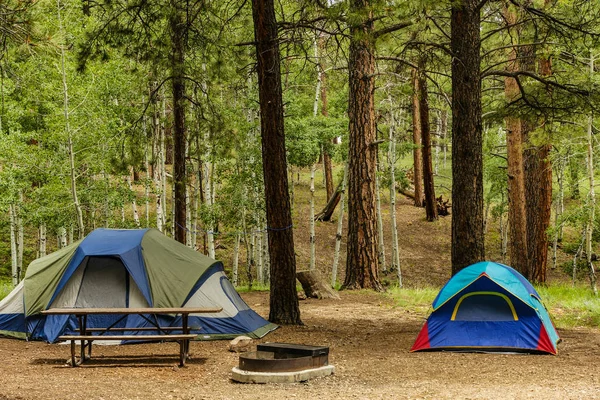 North RIM Campground w parku narodowym Wielkiego Kanionu w Arizonie, Stany Zjednoczone — Zdjęcie stockowe