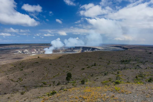Jaggar Museum View in Hawaii Volcanoes National Park in Hawaii, United States Royalty Free Stock Photos