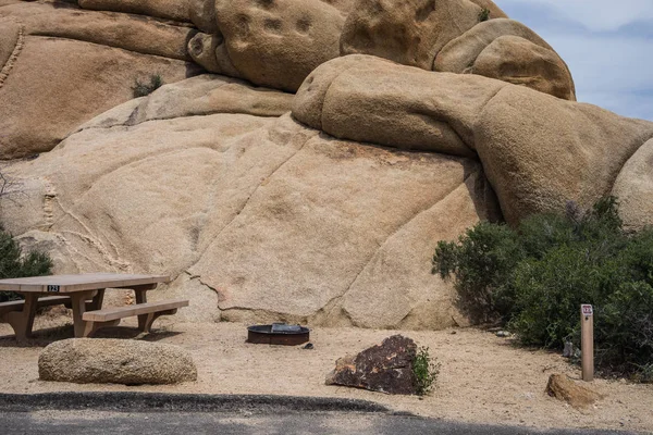 Jumbo Rocks Campground in Joshua Tree National Park in California, United States Royalty Free Stock Images