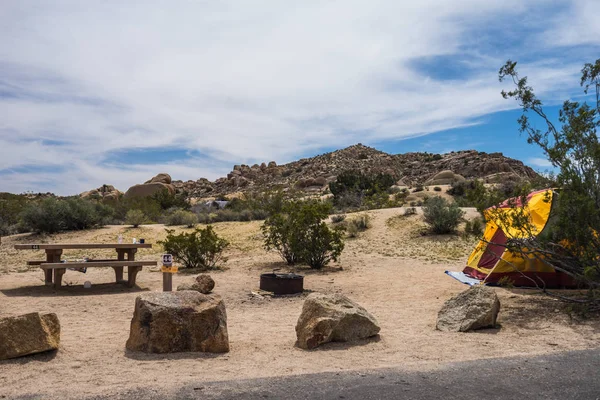 Jumbo Rocks Campground in Joshua Tree National Park in California, United States Stock Picture