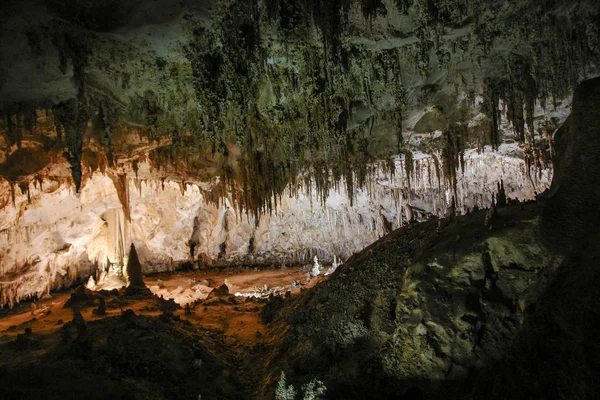 Kings Palace Tour i Carlsbad Caverns National Park i New Mexico, Förenta staterna Royaltyfria Stockbilder