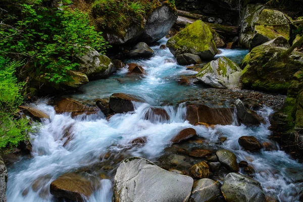 Ladder Creek in Ross Lake National Recreation Area in Washington, United States Stock Photo