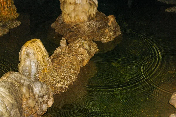 Naturlig entré rutt i Carlsbad Caverns nationalpark i New Mexico, Förenta staterna Royaltyfria Stockbilder