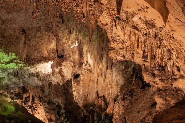 Naturlig entré rutt i Carlsbad Caverns nationalpark i New Mexico, Förenta staterna Stockbild