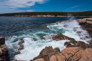 Otter Point içinde Acadia Milli Parkı Maine, Amerika Birleşik Devletleri