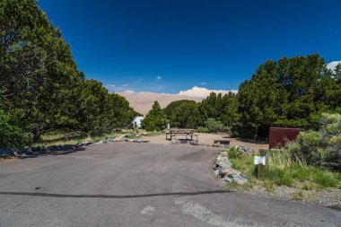 Pinyon Flats Campsite, Great Sand Dunes National Park, Colorado, Amerika Birleşik Devletleri