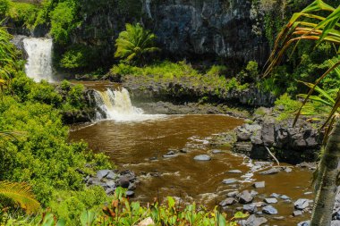 Hawaii 'de Haleakala Milli Parkı 'nda Oheo havuzları, Amerika Birleşik Devletleri