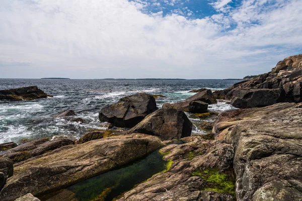 Otter Point in Acadia National Park in Maine, Stany Zjednoczone Ameryki — Zdjęcie stockowe