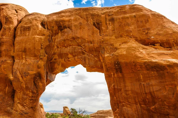 Pine Tree Arch in Arches National Park in Utah, United States Stock Image