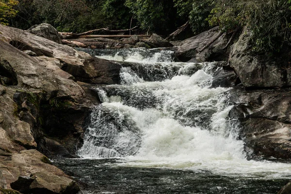 Quarry Falls in Nantahala National Forest in North Carolina, United States Stock Image