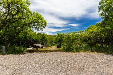 Güney Rim kamp, Colorado, Amerika Birleşik Devletleri 'nde Gunnison Milli Parkı siyah Kanyon