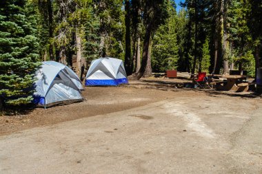 Summit Lake Kuzey kamp Lassen volkanik Ulusal Park Kaliforniya, Amerika Birleşik Devletleri