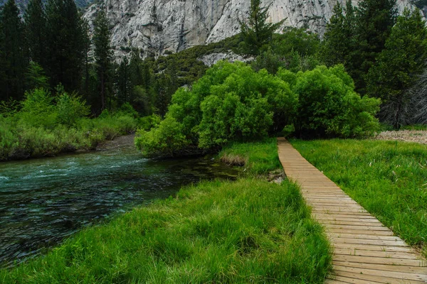 Zumwalt Meadow Trail in Kings Canyon National Park in California, Estados Unidos — Fotografia de Stock