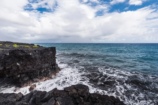 Volcanic Coast in Hawaii Volcanoes National Park in Hawaii, United States Stock Picture